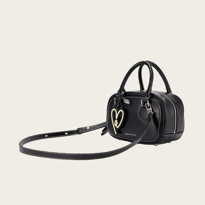 Toast Bag Large Capacity Tote Bag Handbag Shoulder Bag Crossbody Bag Heart-Shaped Soft