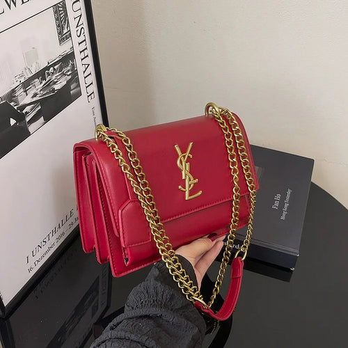 2026 new women's shoulder bag, large capacity, simple temperament, solid color handbag, high-end women's crossbody bag