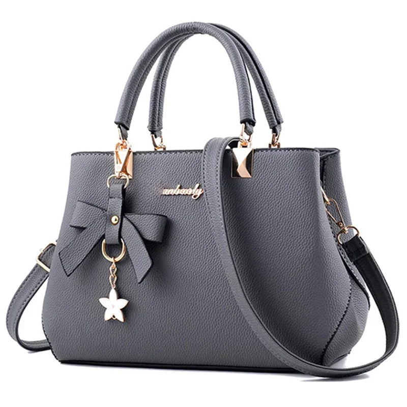 New  Elegant Shoulder Bag for Women Luxury Designer Handbags Female Bags Plum Bowknot Sweet Messenger Crossbody Bag