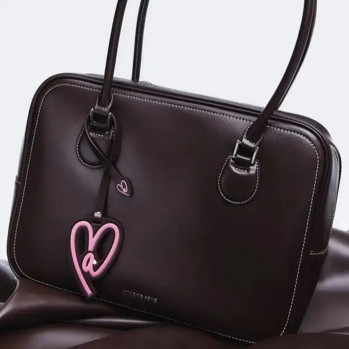 Toast Bag Large Capacity Tote Bag Handbag Shoulder Bag Crossbody Bag Heart-Shaped Soft