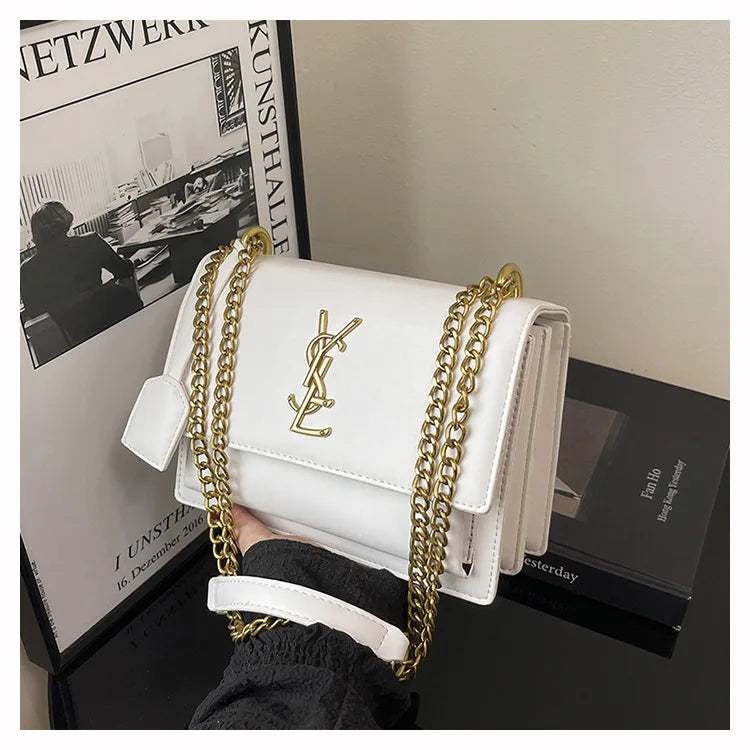 2026 new women's shoulder bag, large capacity, simple temperament, solid color handbag, high-end women's crossbody bag