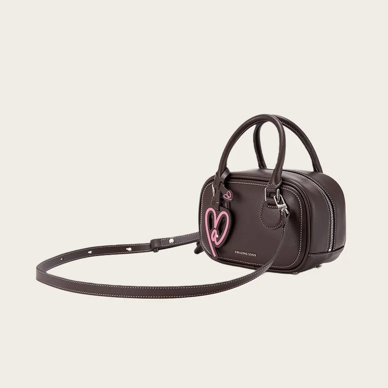 Toast Bag Large Capacity Tote Bag Handbag Shoulder Bag Crossbody Bag Heart-Shaped Soft