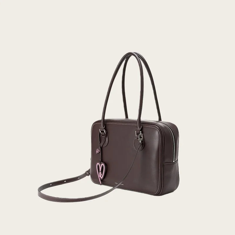 Toast Bag Large Capacity Tote Bag Handbag Shoulder Bag Crossbody Bag Heart-Shaped Soft